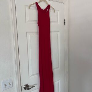 Lulu's Red Racerback Midi Dress
